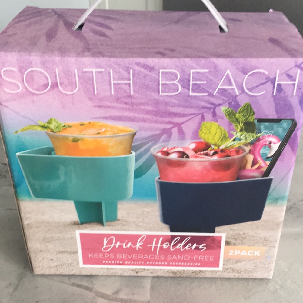 🆕🏖South Beach Drink Holders 2 pack